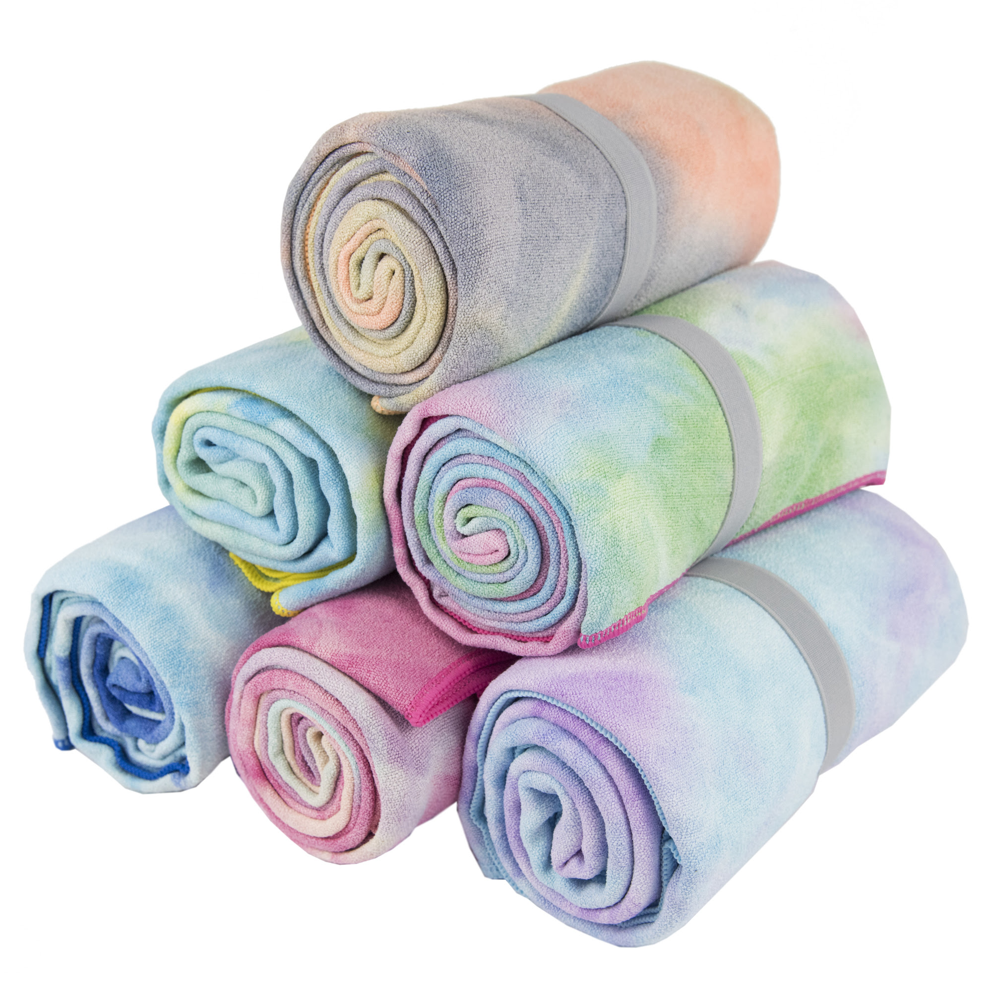 Tie Dye Yoga Towels