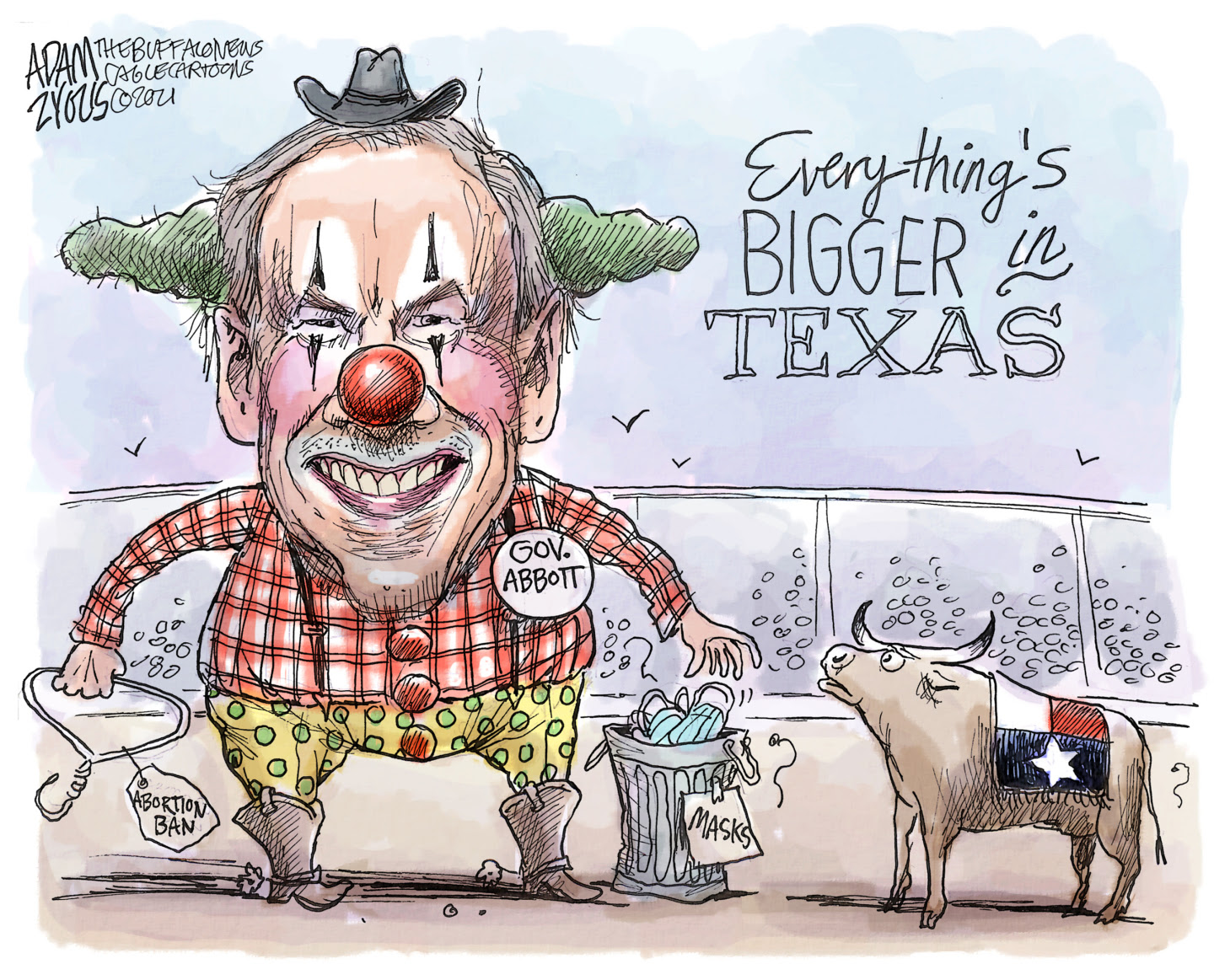 Greg Abbott ignores risks from COVID and focuses on the abortion ban and bounties to vigilantes.