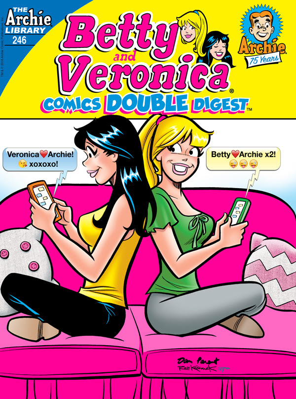 Betty & Veronica Comics Double Digest #246 cover by Dan Parent