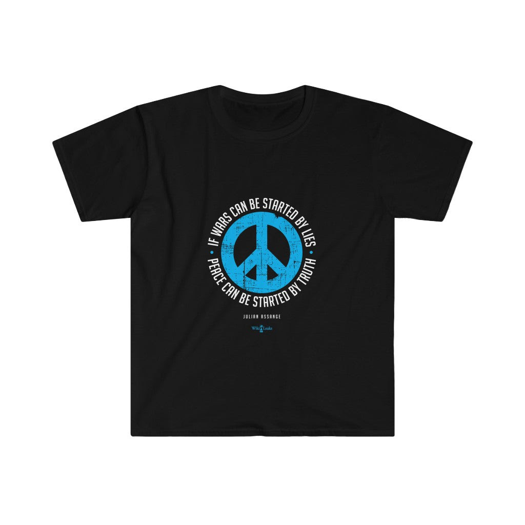 Peace can be started by Truth - Men's Fitted Premium Tee