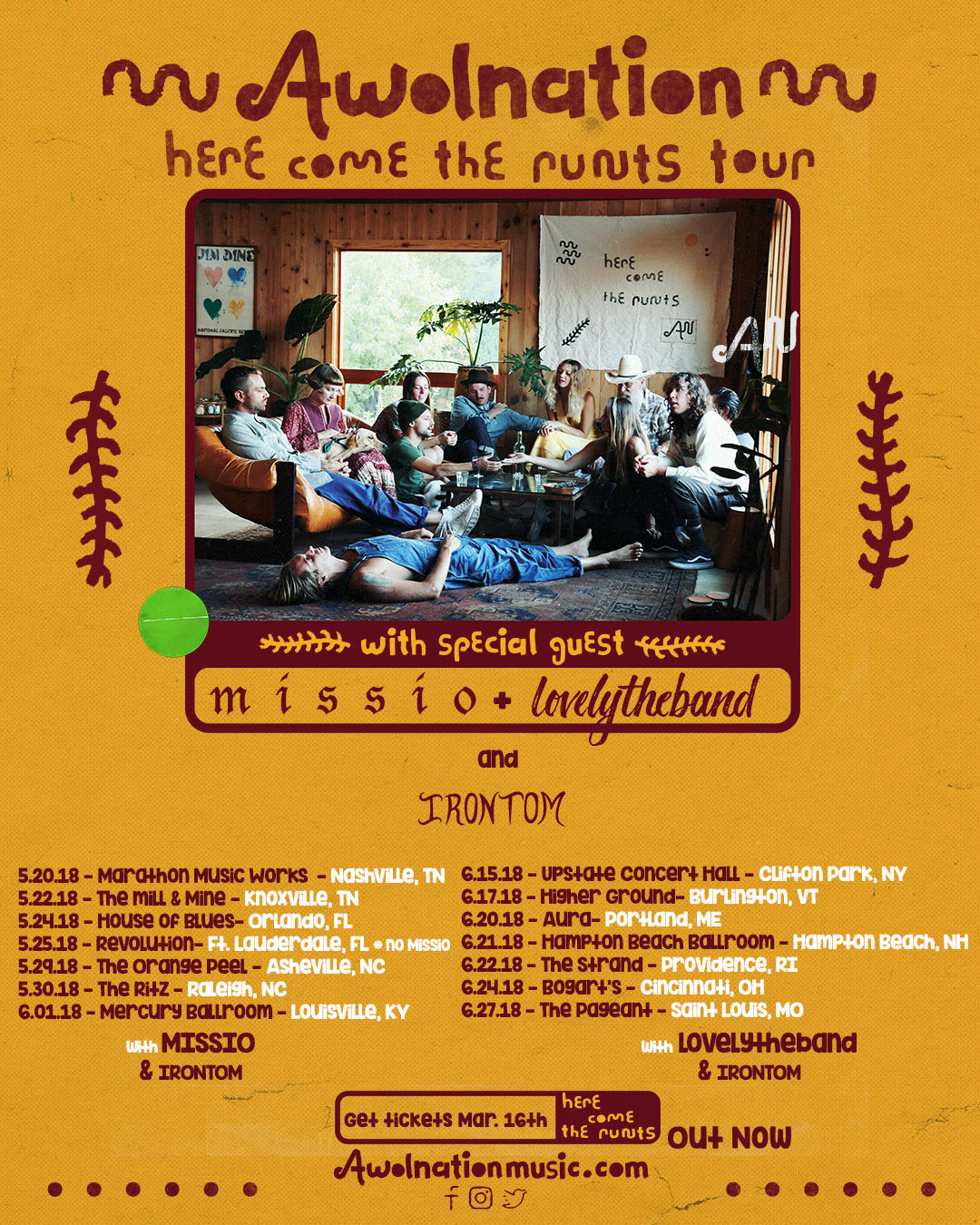 awolnation tour schedule