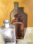 Bottle on mantel - Posted on Thursday, February 19, 2015 by juli schuster