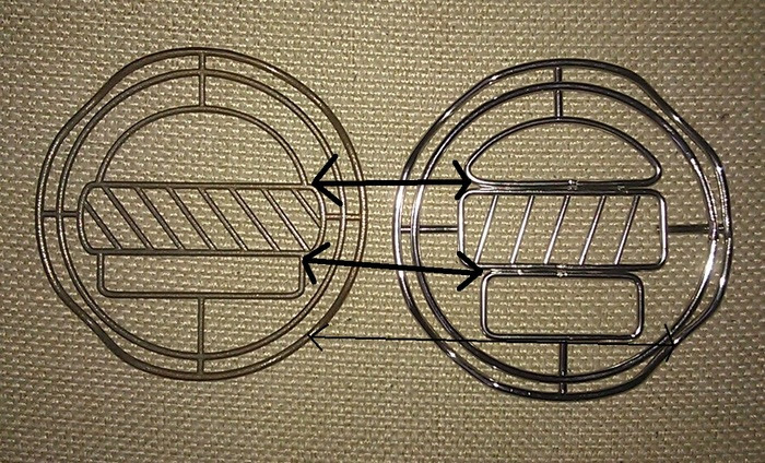 phase 1 :: our prototype is on the left - the production sample is on the right