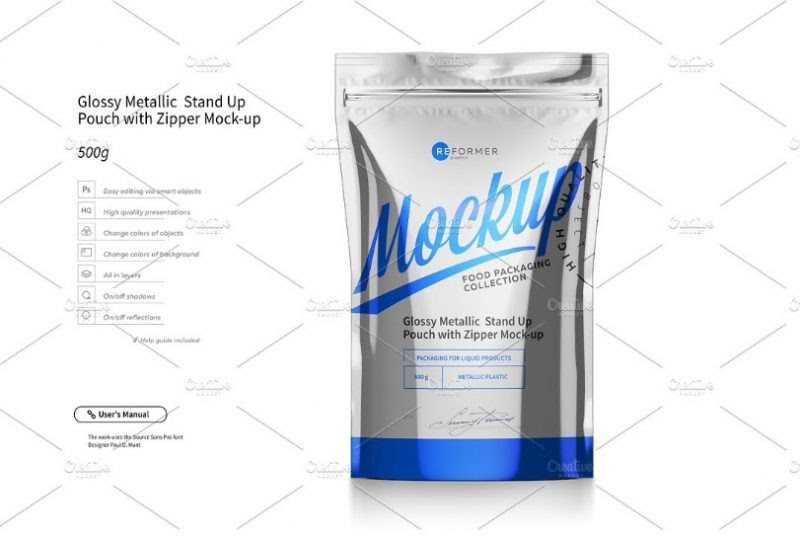 18+ Free Stand Up Pouch Mockup PSD Download Graphic Cloud