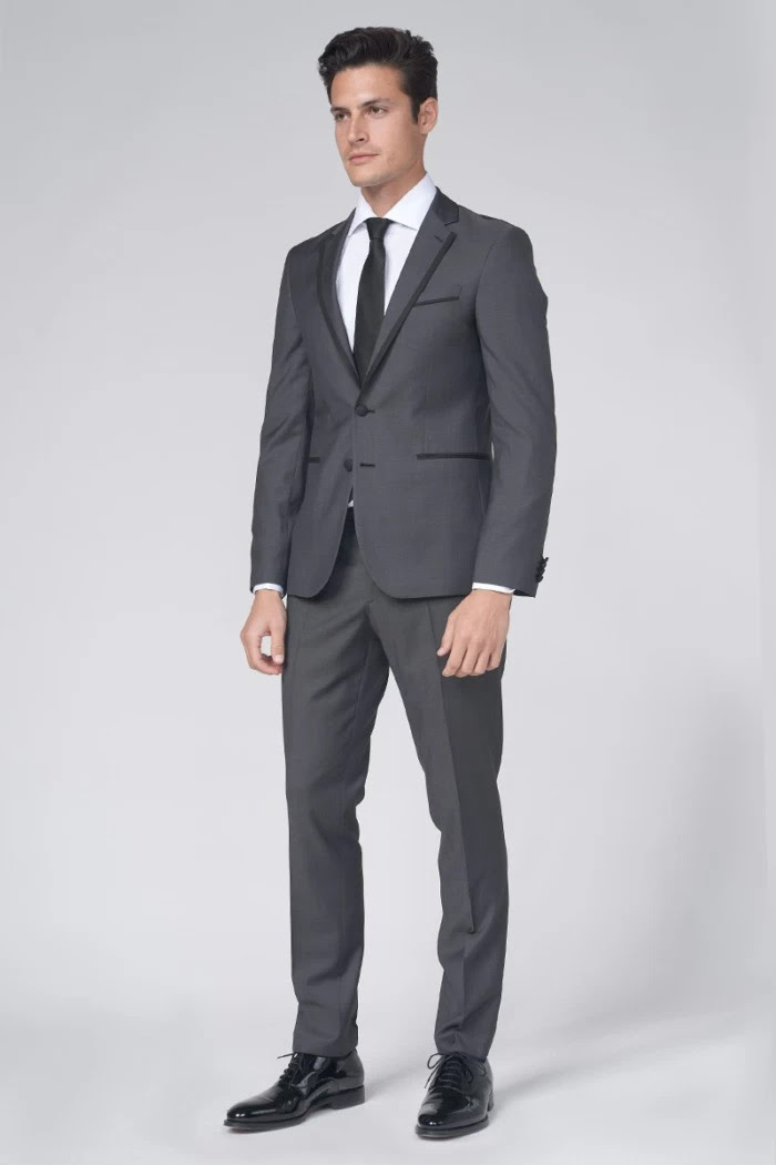Sivi sako od smoking odijela – Slim fit