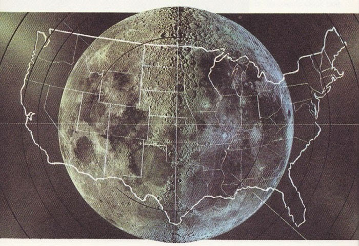 The United States Compared To The Moon