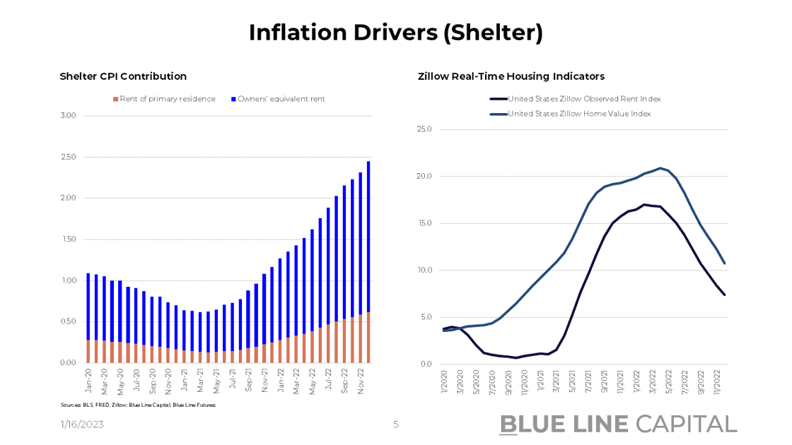Inflation Drivers Shelter