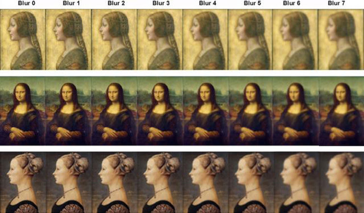 Đội nghiên cứu đã dịch chuyển miệng của nàng Mona Lisa theo nhiều góc độ khác nhau