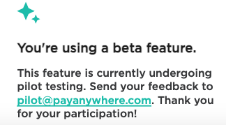 Beta Disclaimer image