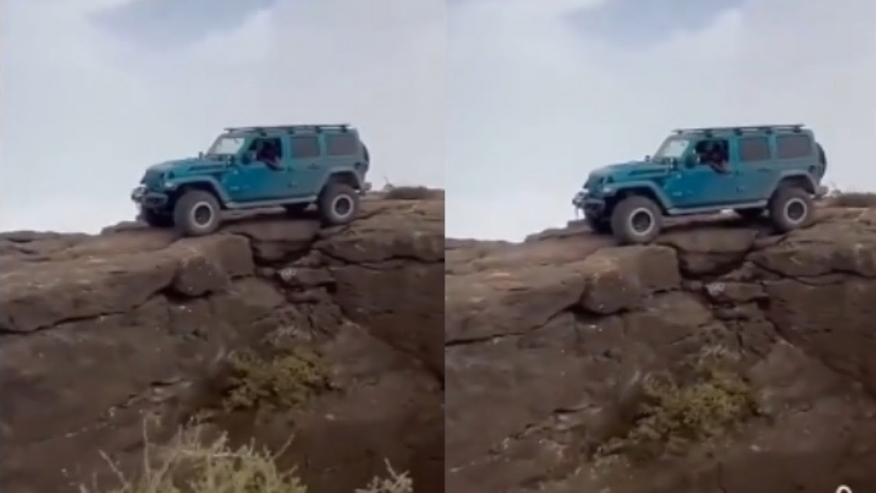 بالفيديو: إيقاف سائح إماراتي صعد بسيارته على قمة جبل بسلطنة عمان