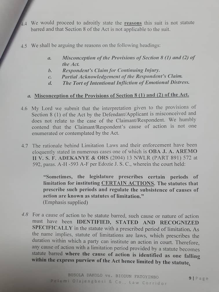Rape: Busola Dakolo files a counter to Pastor?Biodun Fatoyinbo