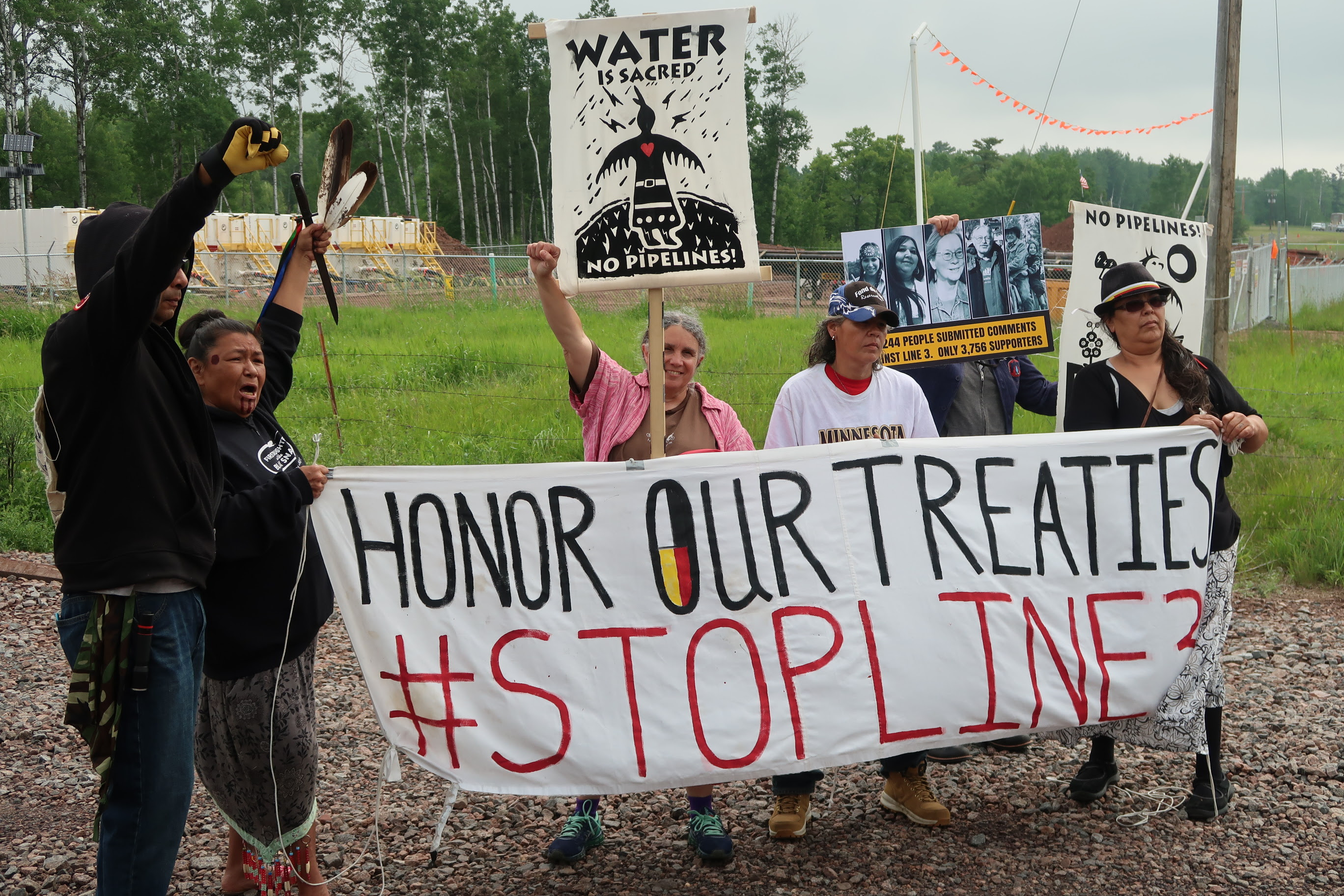 Enbridge Pipeline Opponents Vow To Stop Line 3 Replacement At
Wisconsin-Minnesota Border | Wisconsin Public Radio