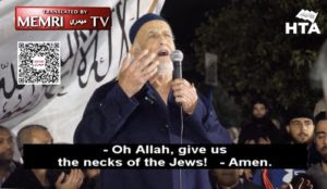 Australia: Muslim speaker at pro-Palestinian rally screams: ‘Oh Allah, give us the necks of the Jews!’