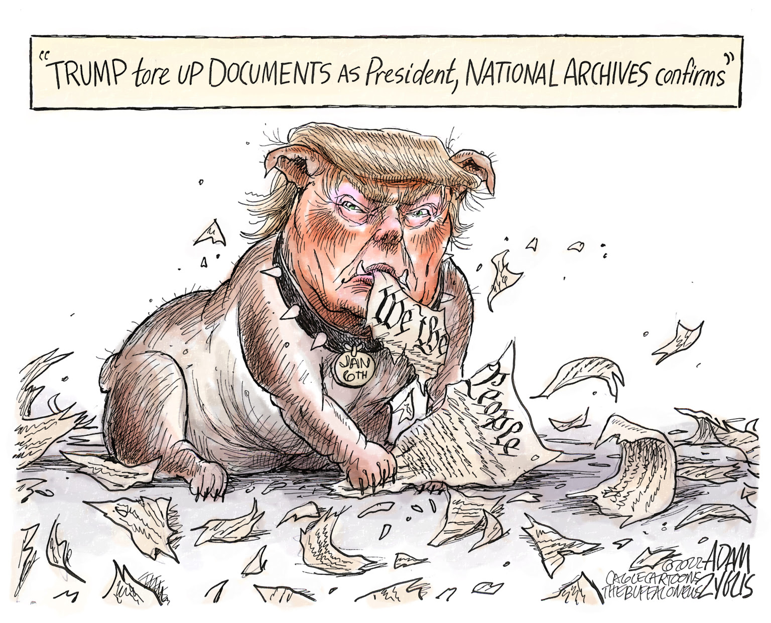 Republican silent about Trump destroying confidential documents.