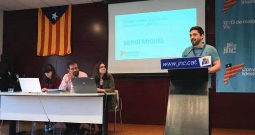 Clic para aumentar Sergi Miquel, secretario general de la JNC, cierra la convención en la que han solicitado un ejercito para la república catalana / JNC