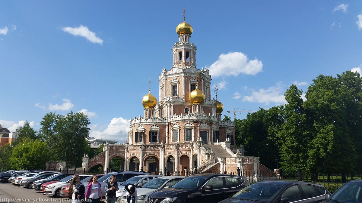 Храм Покрова Пресвятой Богородицы в Филях. Храм Покрова в Филях Москва 1694 год. 14. Храм Покрова Пресвятой Богородицы в Филях. Храм Покрова в Филях вид сверху.