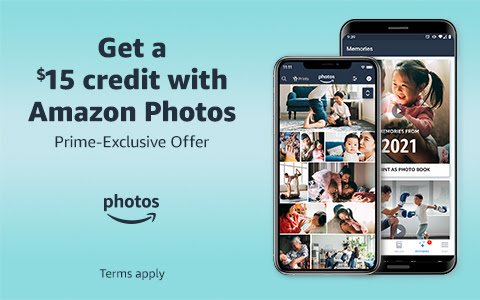Get a $15 credit with Amazon Photos | Prime-Exclusive Offer