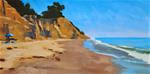 Summerland Beach Cliffs - 6x12 - Posted on Wednesday, April 8, 2015 by Sharon Schock