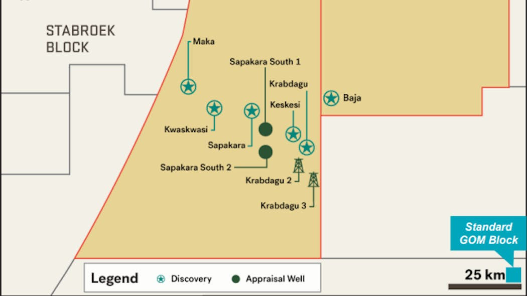 In Block 53 (APA 45% WI), the first exploration discovery at the Baja well in was announced in August 2022.