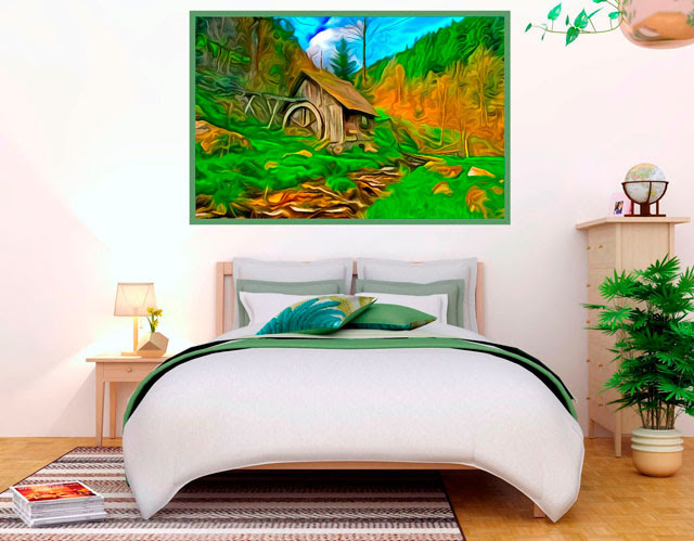 photo painting for home decoration