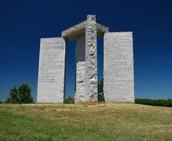 Georgia Guidestones, 2014… But: que 500 millions d’humains…