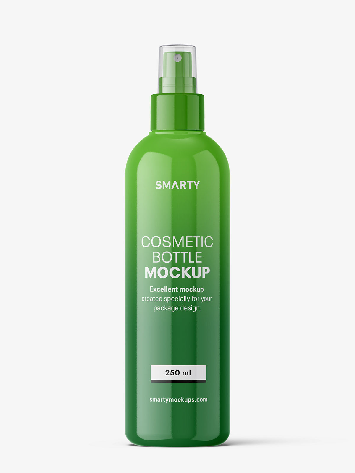 Spray bottle mockup / glossy Smarty Mockups