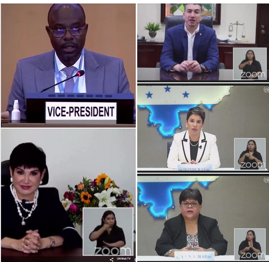 Delegación del régimen de Juan Hernández ante el EPU