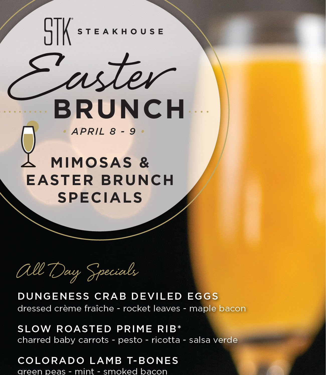 Celebrate with Mimosas, Bloody Marys, Eggs Benedict, Brunch Classics & Easter Specials this Saturday & Sunday!