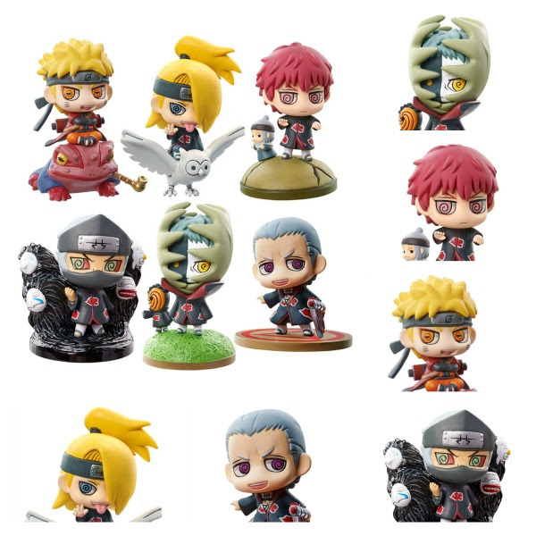 NARUTO y AKATSUKI PART I DISPLAY 6 FIG 5,5 CM NARUTO SHIPPOUDEN PETIT CHARA LAND NARUTO y AKATSUKI PART I DISPLAY 6 FIG 5,5 CM NARUTO SHIPPOUDEN PETIT CHARA LAND