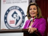 House Speaker Nancy Pelosi of Calif., speaks at a news conference on District of Columbia statehood on Capitol Hill, Tuesday, June 16, 2020, in Washington. House Majority Leader Steny Hoyer of Md. will hold a vote on D.C. statehood on July 26. (AP Photo/Andrew Harnik)