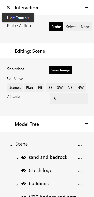 Scene Editor in TOC