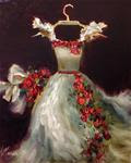A True Story of Romance and Fashion ~ She Wore a White Dress With Roses - Paintings by Nancy Medina - Posted on Thursday, January 15, 2015 by Nancy Medina