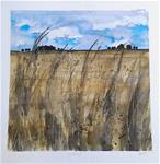 Original Watercolor Painting- "A Distant Field" Landscape Painting - Posted on Wednesday, December 3, 2014 by James Lagasse