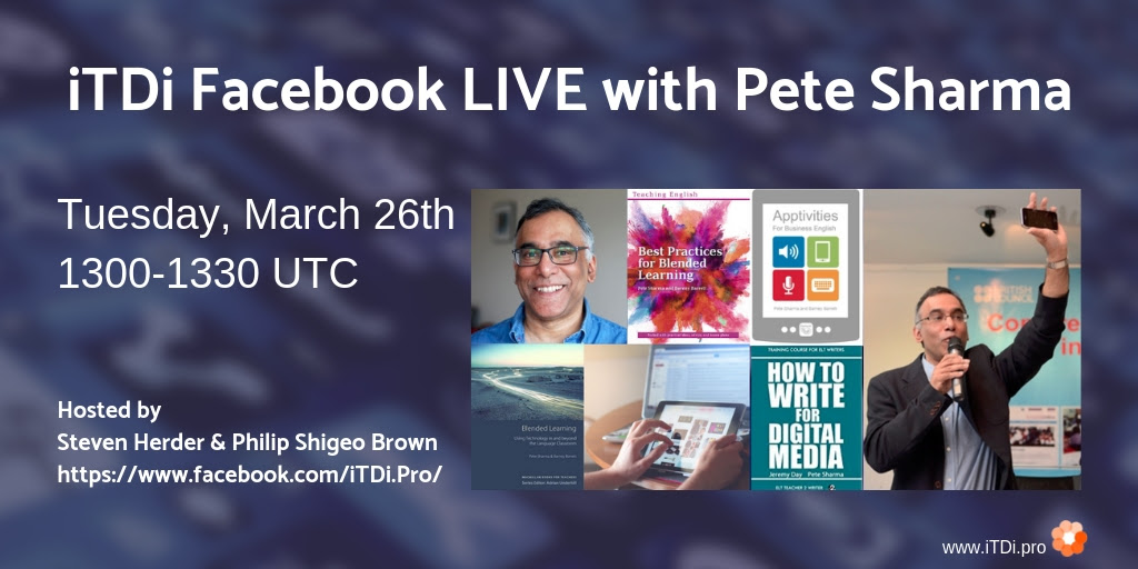 Facebook live with Pete Sharma