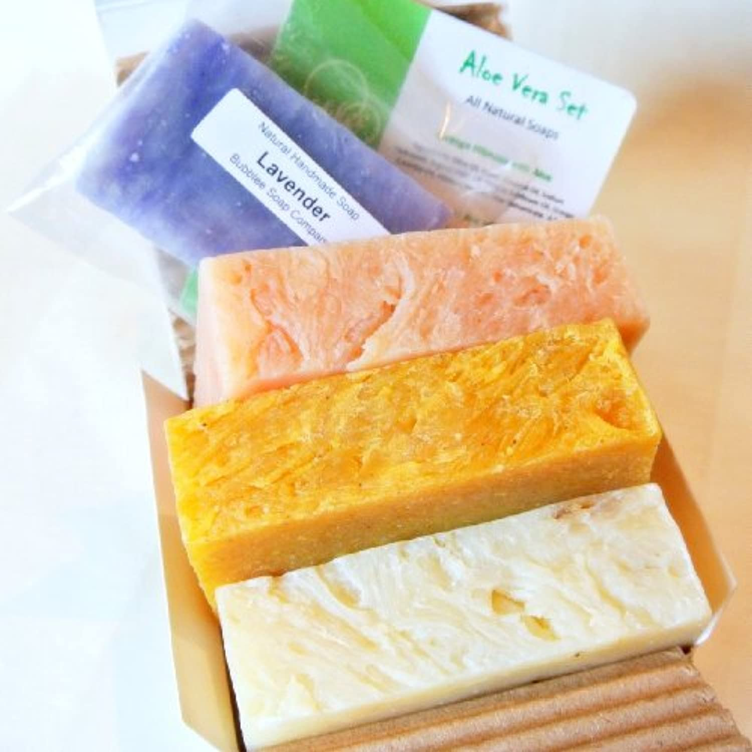 Image of All Natural Aloe Vera Handmade Soap Gift Set