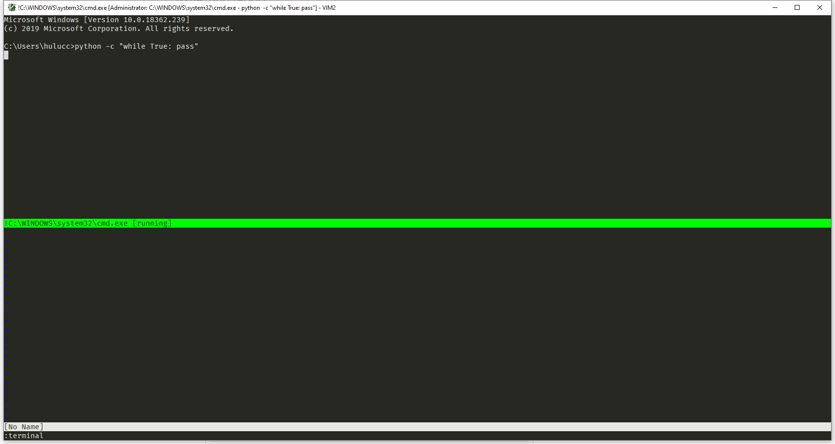 How to run a command in cmd.exe off of a trigger