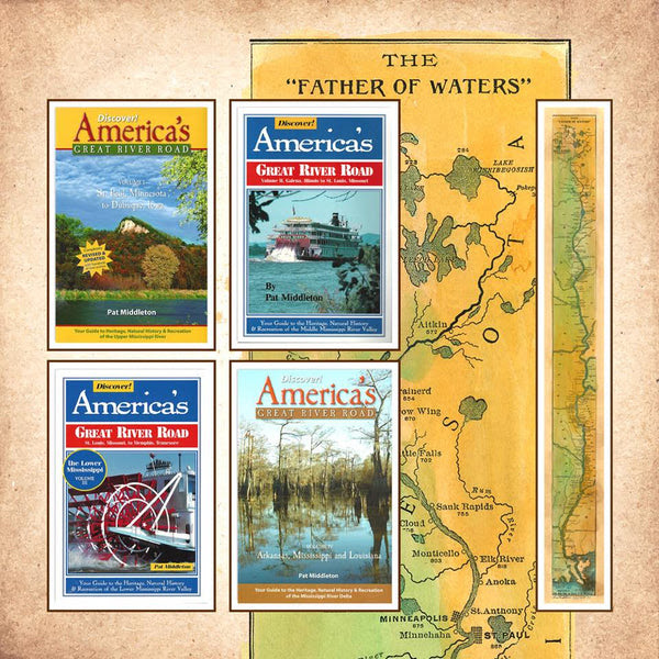 Discover! America's Great River Road 4 Volume gift set + Father of Water Map