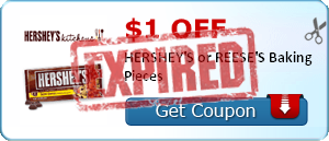 $1.00 off HERSHEY'S or REESE'S Baking Pieces