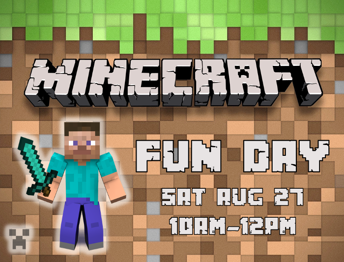 Minecraft Fun Day at Kaleidoscope Toys 