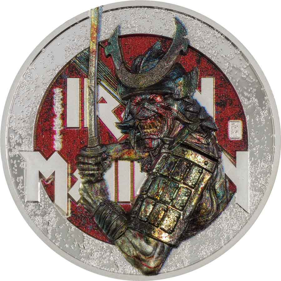 2022 Cook Islands Iron Maiden Senjutsu Silver Coin