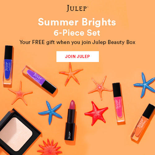 6 pc beauty gift FREE when you join Julep