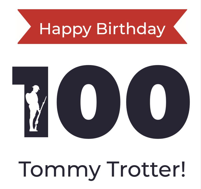 Tommy Trotter's 100th Birthday Card