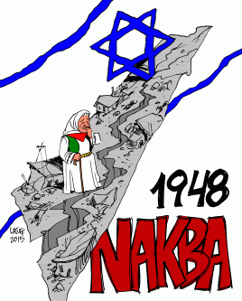 Nakba Day 1948 - Cartoon [Latuff/MiddleEastMonitor]