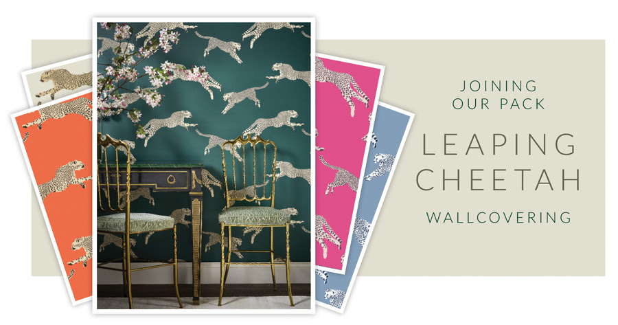 Joining Our Pack Leaping Cheetah Wallcovering