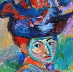 Matisse's - Woman with a Hat - variation - Posted on Sunday, January 4, 2015 by Nan Johnson