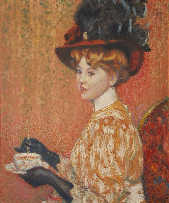 Чашка чая (The cup of tea) 1908 (582x700, 519Kb)