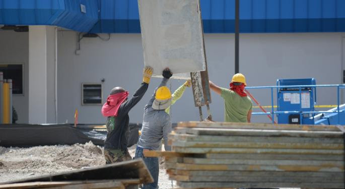 A photo of a construction site