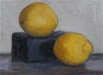 Lemons, Composition in Black and Yellow - Posted on Saturday, November 22, 2014 by Megan Schembre