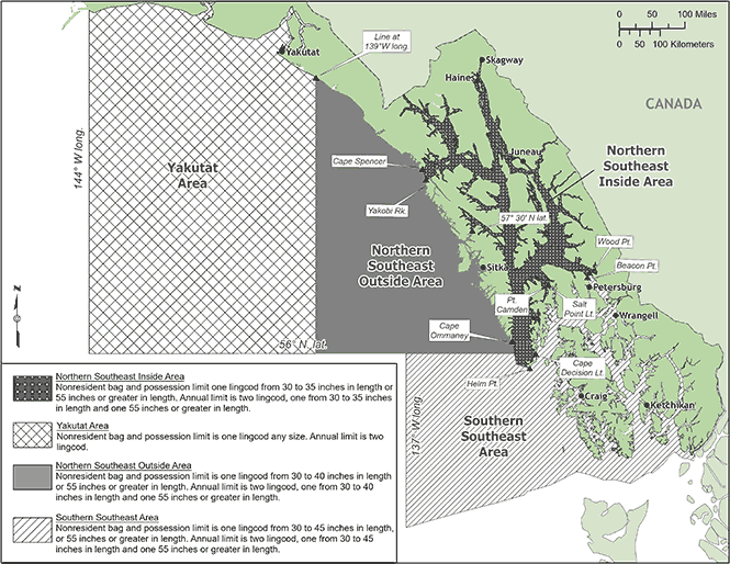 SOUTHEAST ALASKA 2021 LINGCOD SPORT FISHING REGULATIONS FOR THE YAKUTAT AREA