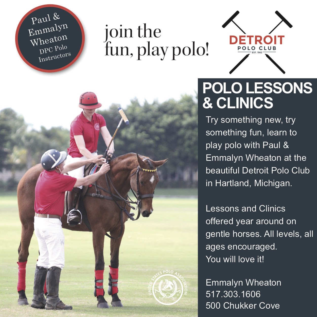 Introductory Polo Clinic August 5! 